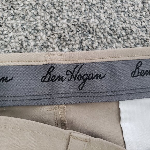 Ben Hogan 38 Khaki Flat Front Golf Tech Performance Shorts - Picture 7 of 7